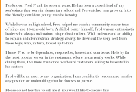 5 Free Sample Business Letter Of Recommendation Templates pertaining to proportions 2500 X 3000