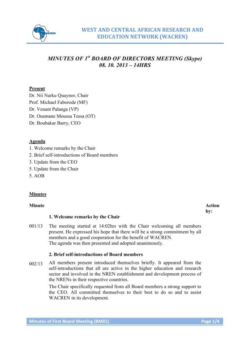 5 Simple Minutes In A Meeting Templates Pdf Free for dimensions 788 X 1114