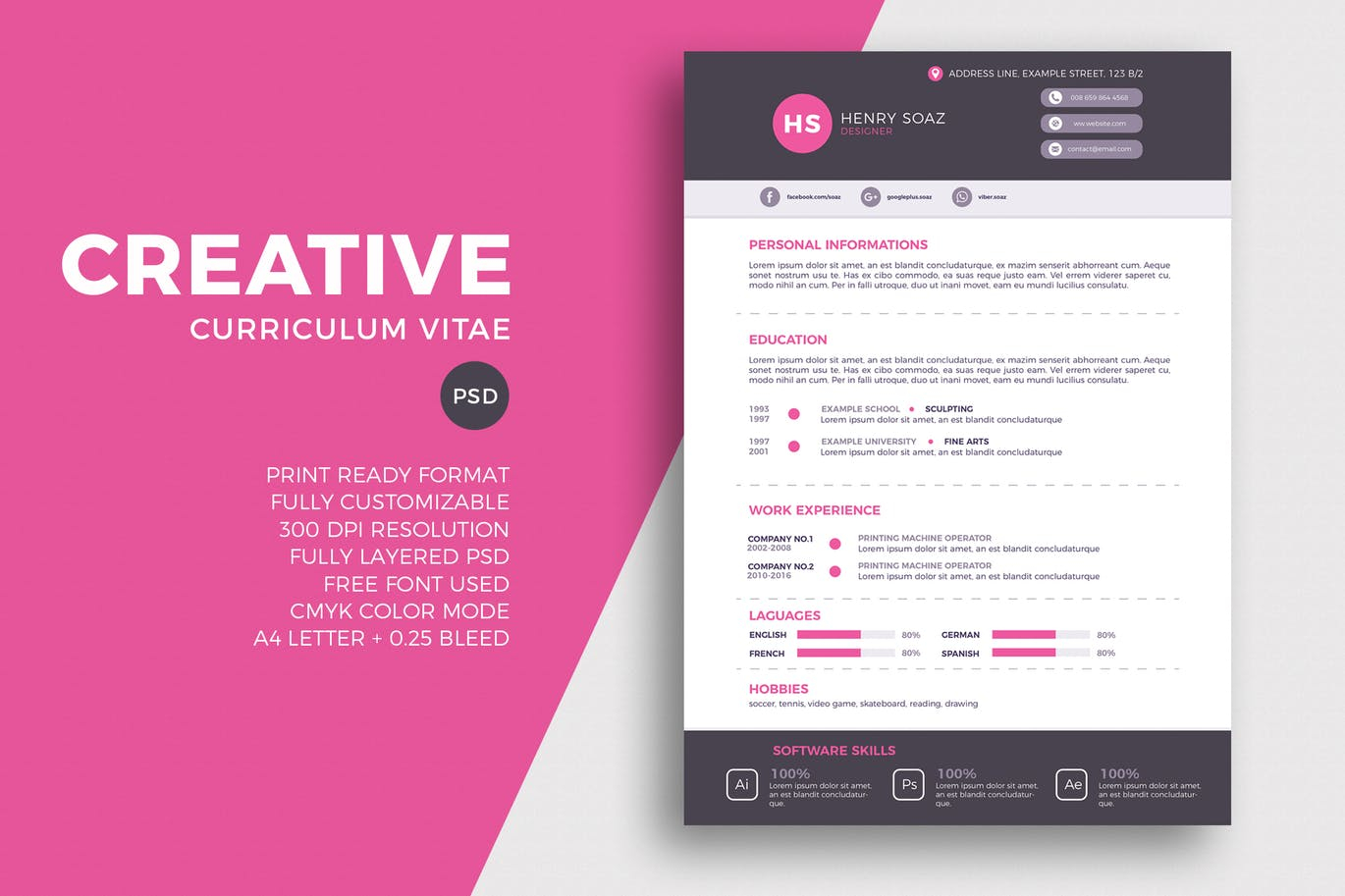 50 Best Cv Resume Templates 2020 Design Shack intended for measurements 1370 X 913