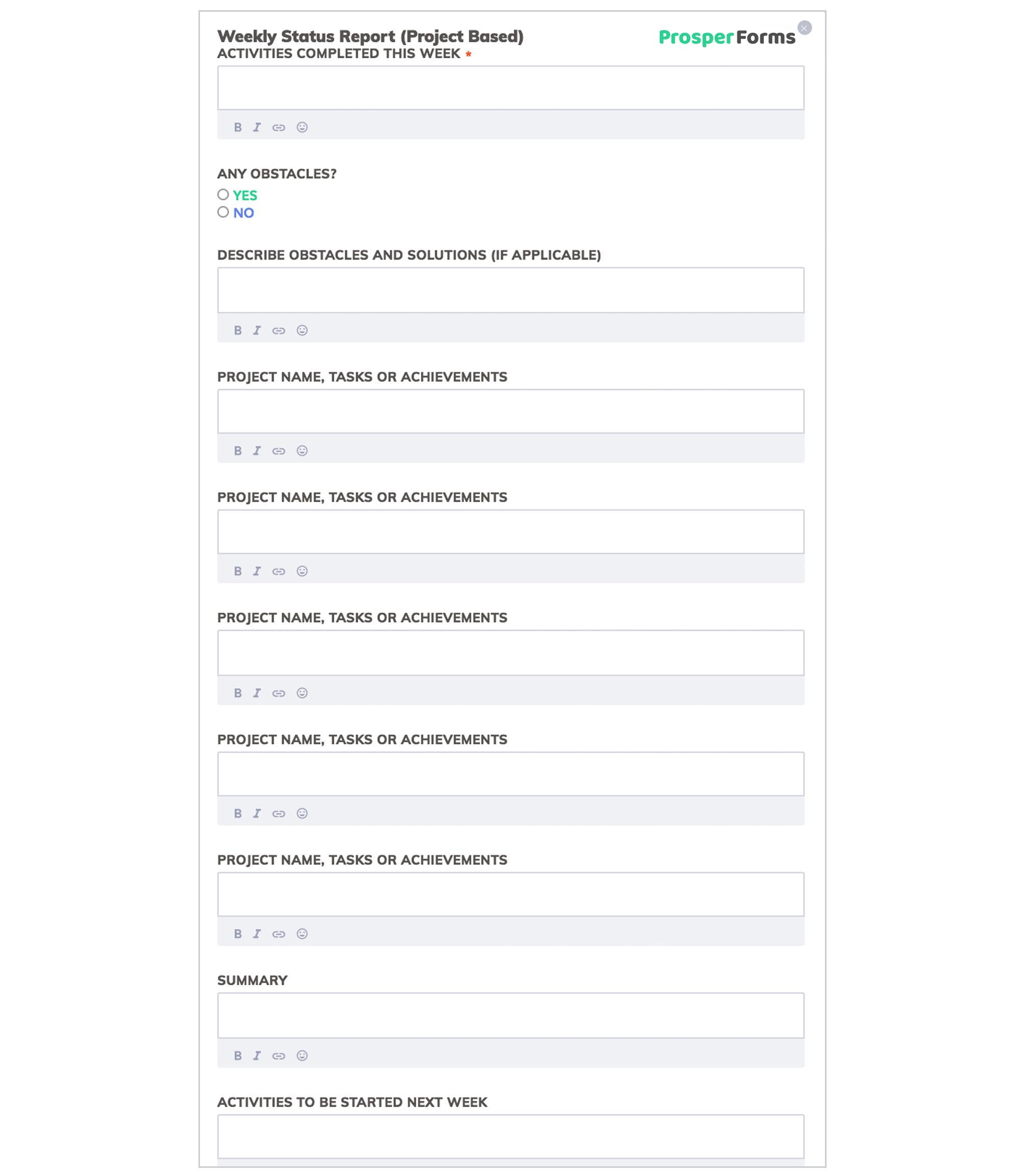 6 Awesome Weekly Status Report Templates Free Download for dimensions 2009 X 2305