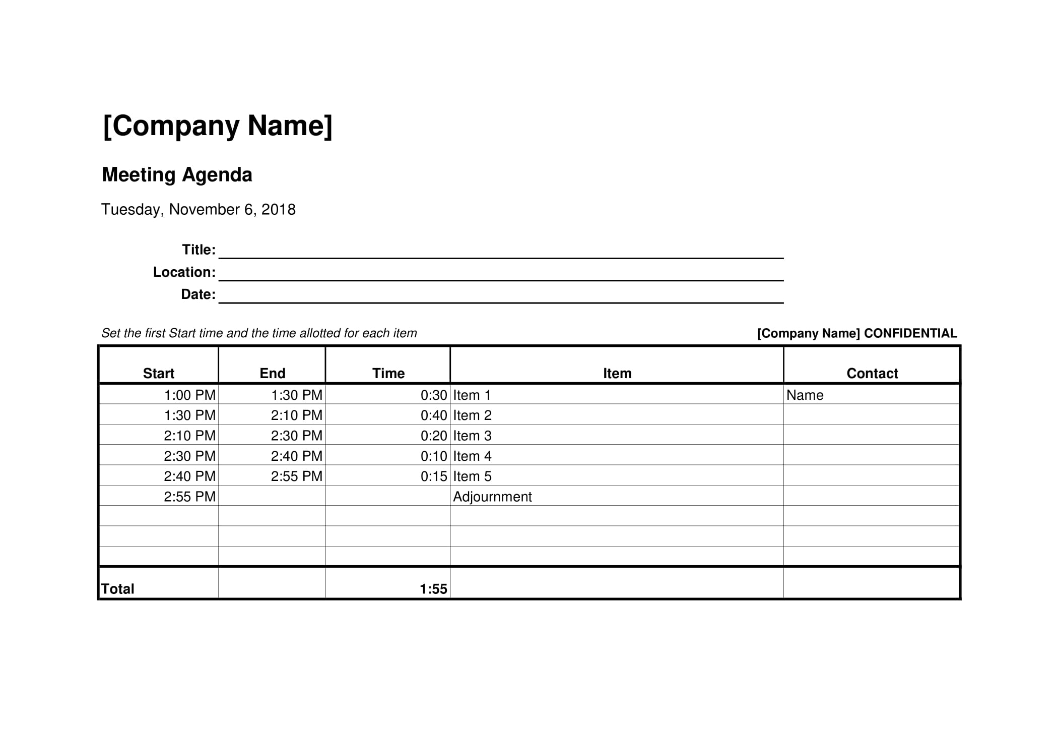 6 Best Meeting Agenda Templates For Free Every Last inside size 2100 X 1450