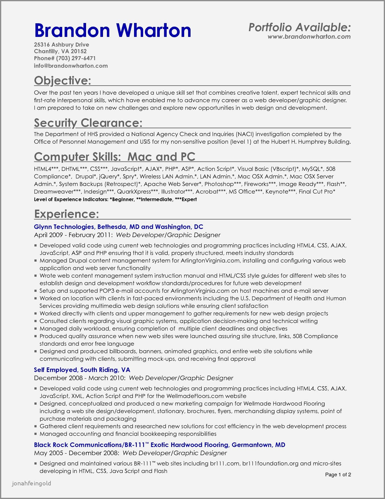 resume template for ojt free download