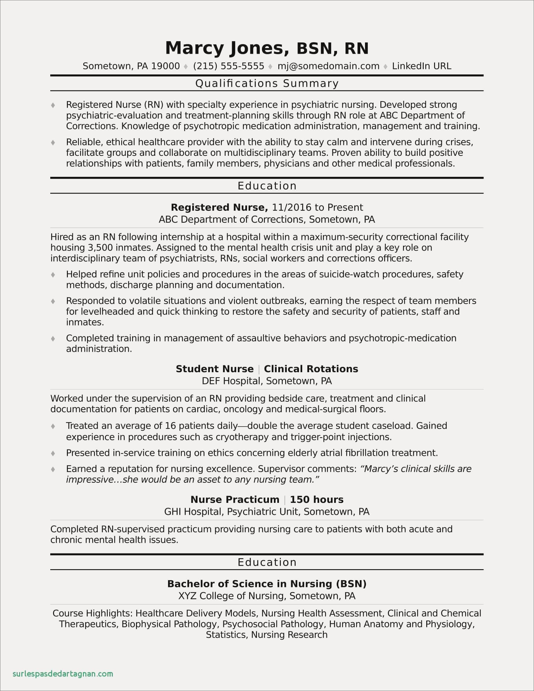 68 Best Of Collection Of Psych Rn Resume Examples Resum intended for dimensions 1700 X 2200