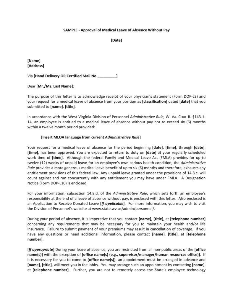 7 Sick Leave Letter Templates Pdf Word Free Premium intended for dimensions 788 X 1020