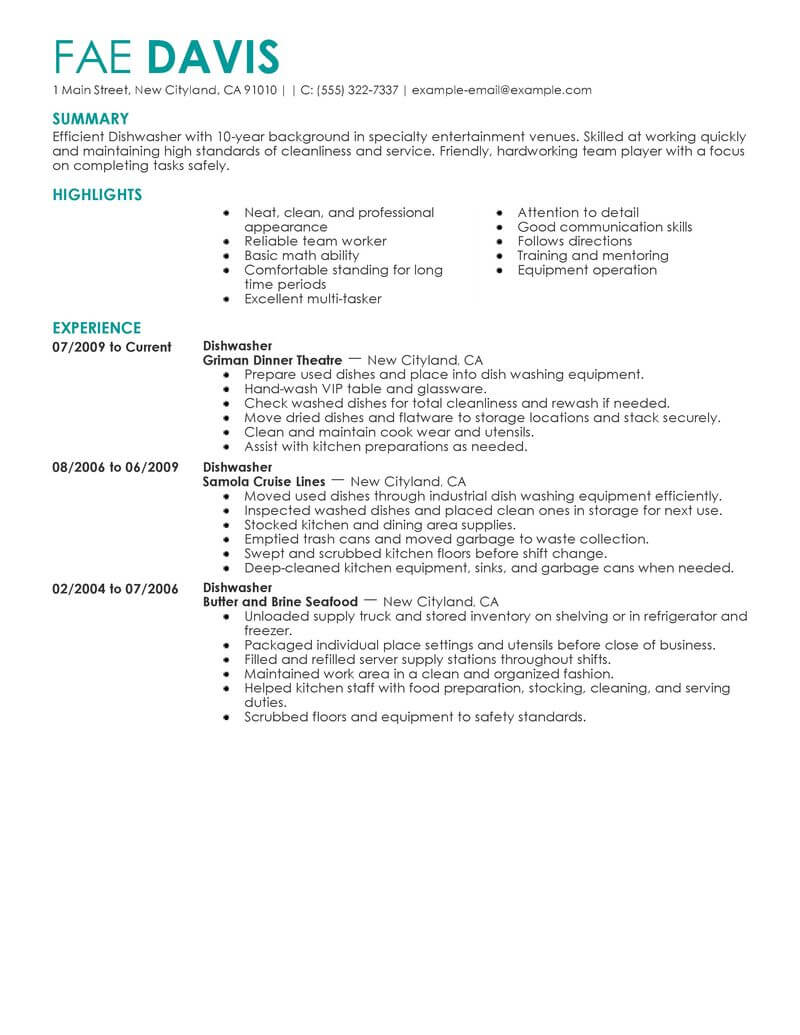 74 Outstanding Media Entertainment Resume Examples in dimensions 800 X 1035