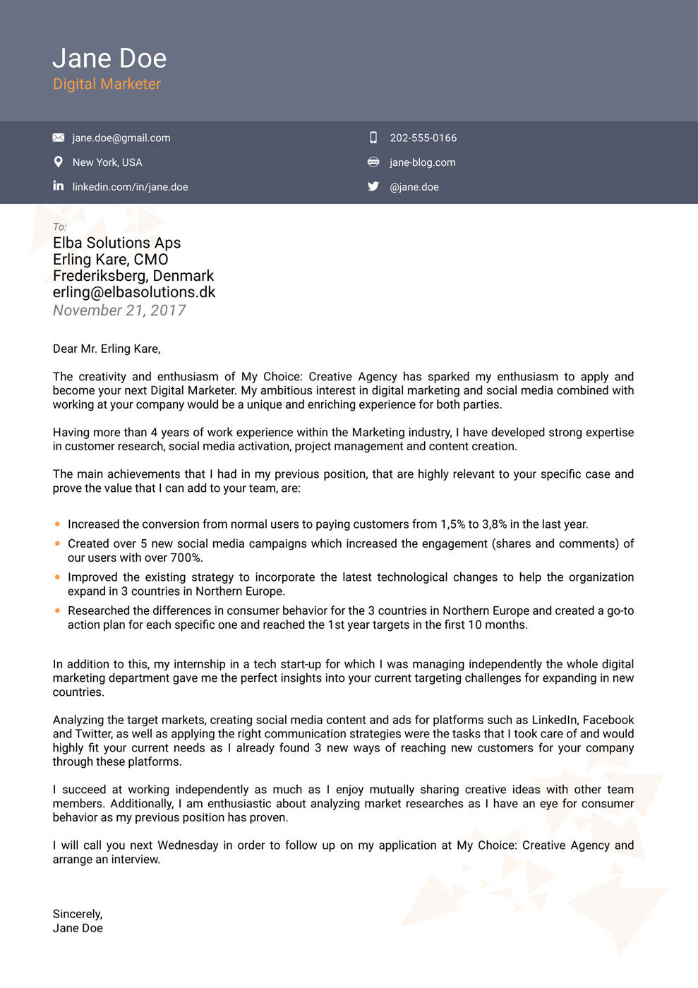 8 Cover Letter Templates For 2020 That Hr Will Love with regard to proportions 989 X 1400