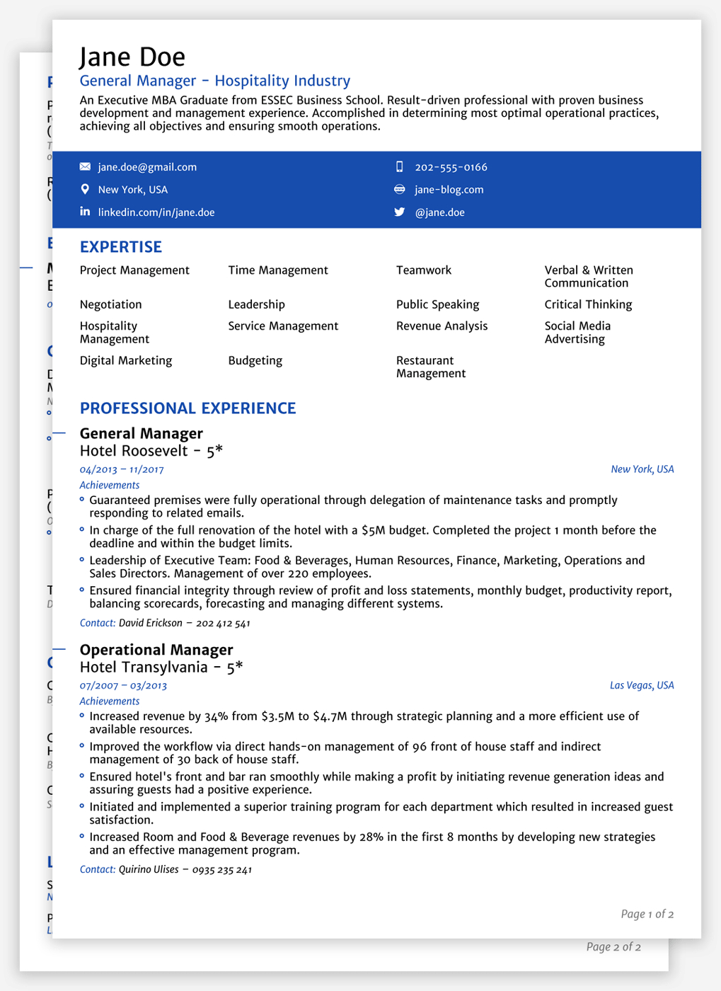 8 Cv Templates Curriculum Vitae Updated For 2020 within size 1019 X 1400