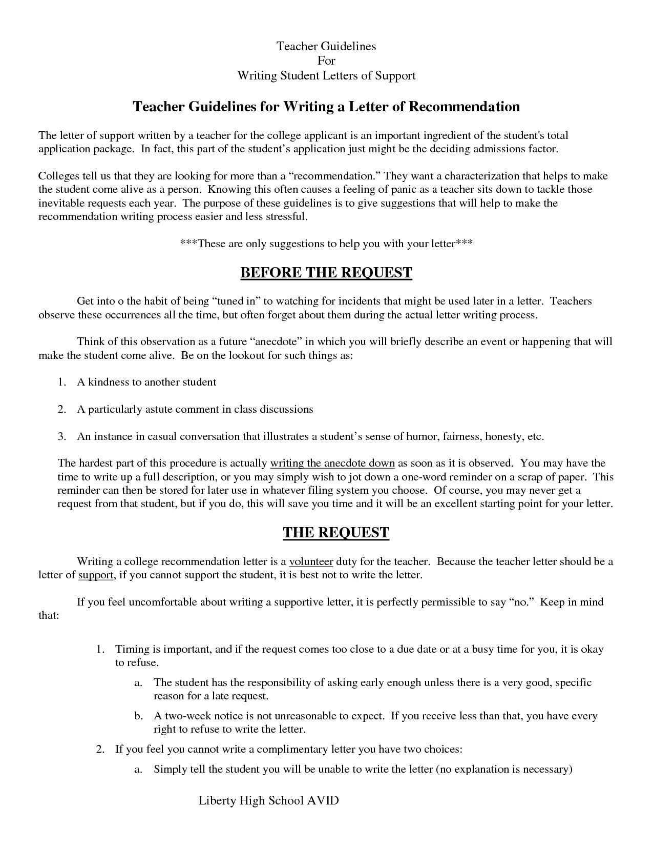 8sample Letter Recommendation Written A Teacher Letter for size 1275 X 1650