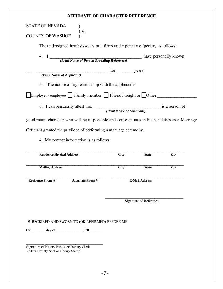 9 Affidavit Of Character Examples Pdf Examples for dimensions 850 X 1100