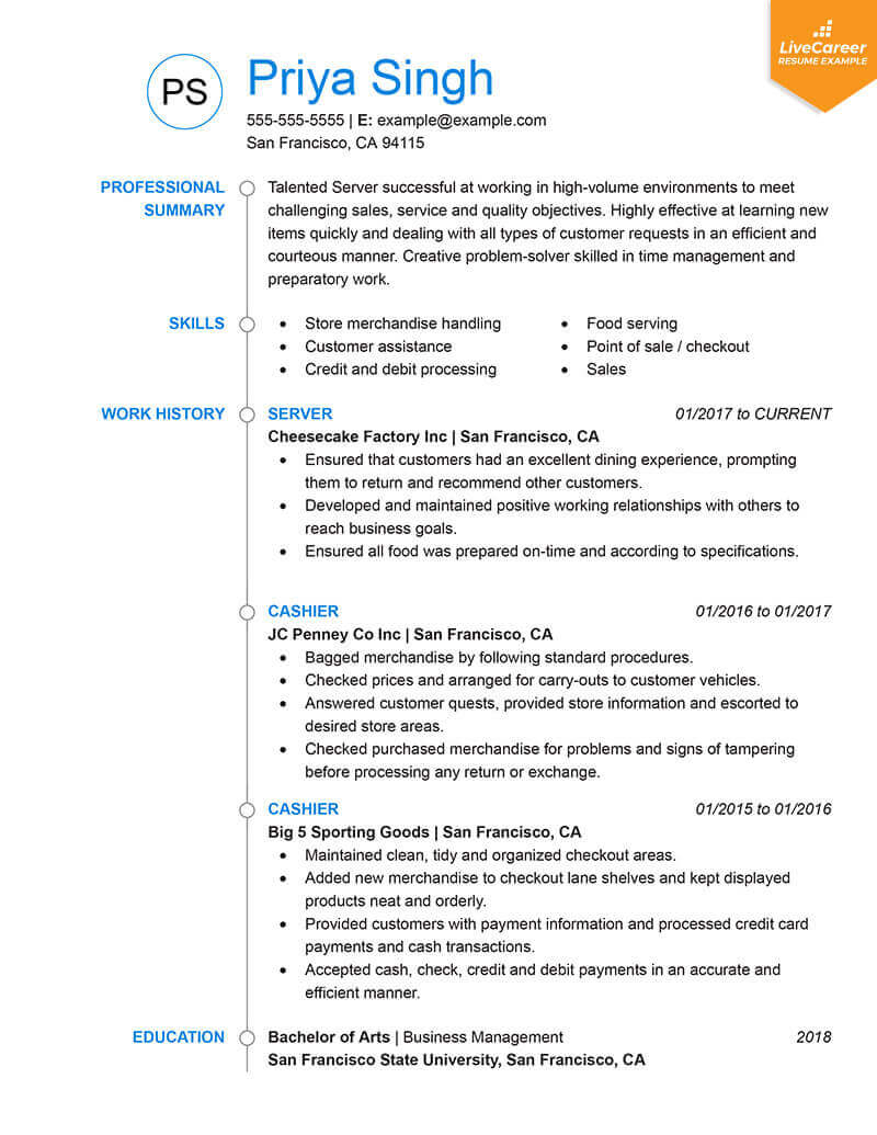 9 Best Resume Formats Of 2019 Livecareer with proportions 800 X 1035