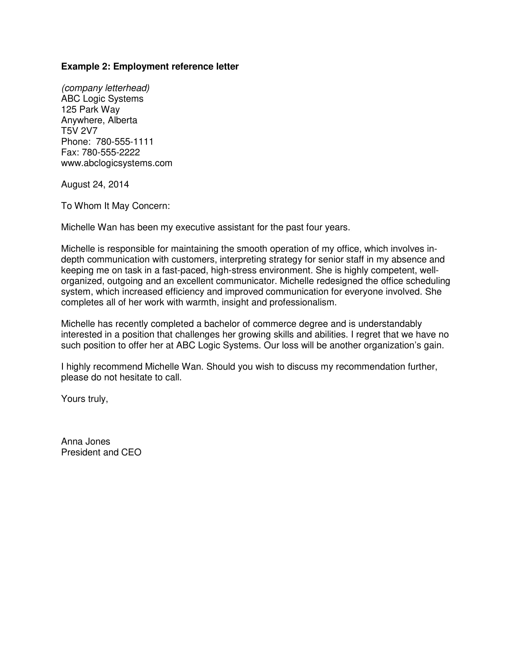 9 Reference Letter From A Previous Employer Examples Pdf pertaining to measurements 1700 X 2200