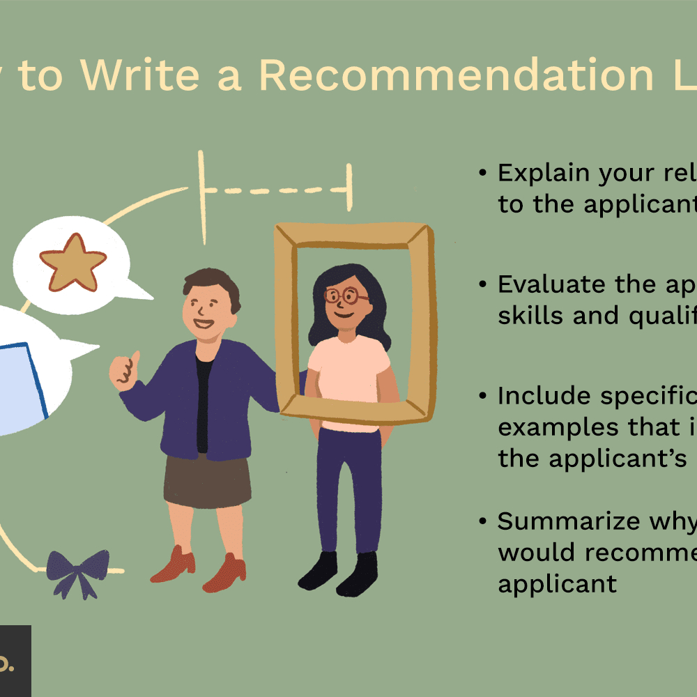 A Guide To Writing Recommendation Letters inside measurements 1000 X 1000