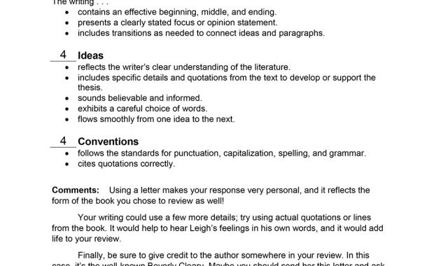 A Letter Of Recommendation Thoughtful Learning K 12 with sizing 1024 X 1325