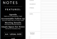 A4 Quick Meeting Notes Minimalist Printable Template For in dimensions 1000 X 1000