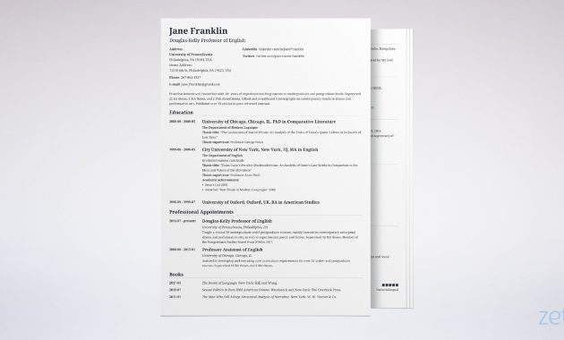 Academic Cv Curriculum Vitae Template Examples Guide inside dimensions 2400 X 1271