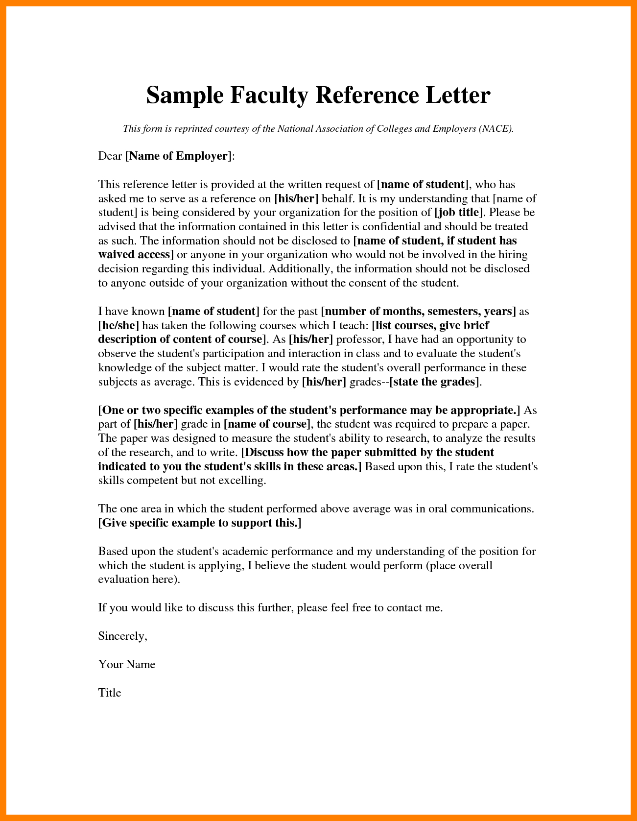 Academic Letter Of Recommendation For Faculty Position for size 1301 X 1676