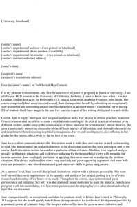 Academic Recommendation Letter 20 Sample Letters Templates for measurements 750 X 1128