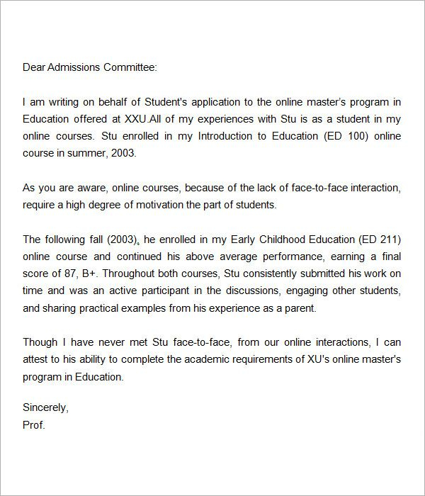 Academic Recommendation Letter For Master Degree Enom for proportions 600 X 700
