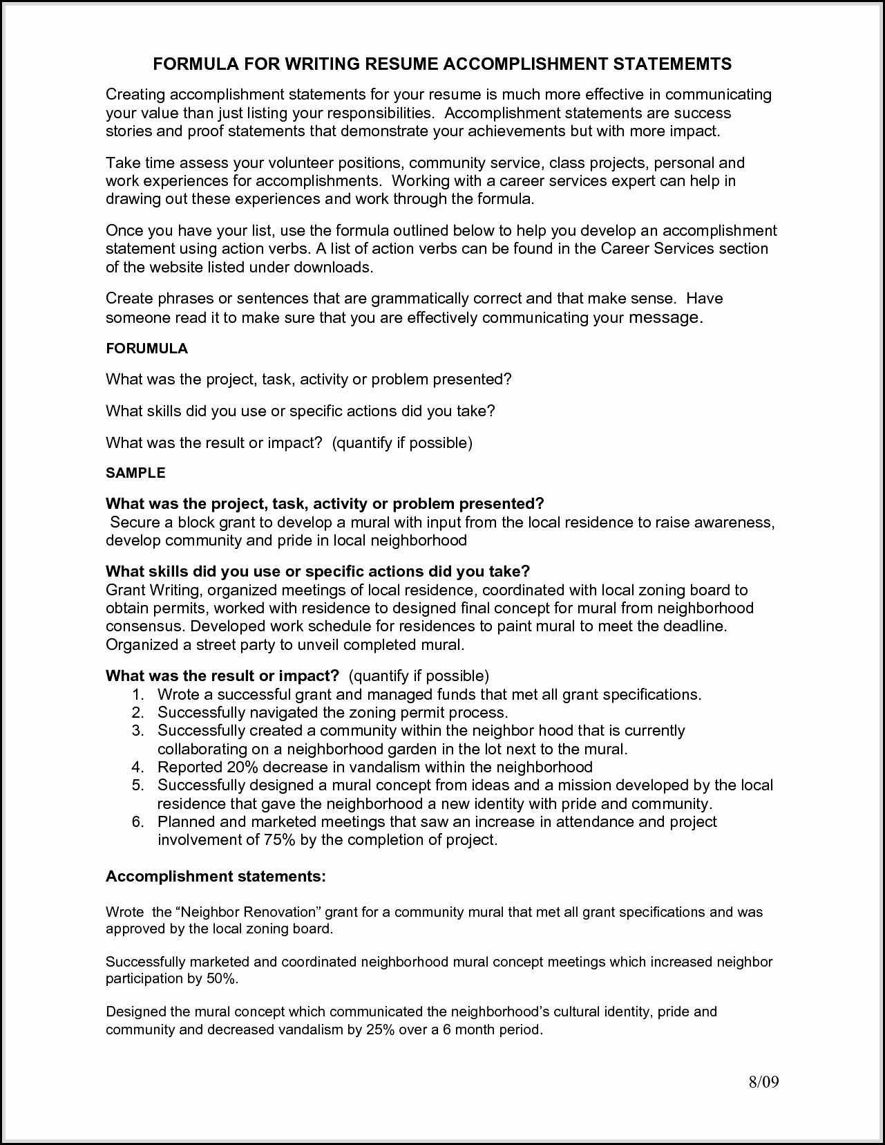 Accomplishments For Resume Examples Debandje intended for dimensions 1281 X 1656