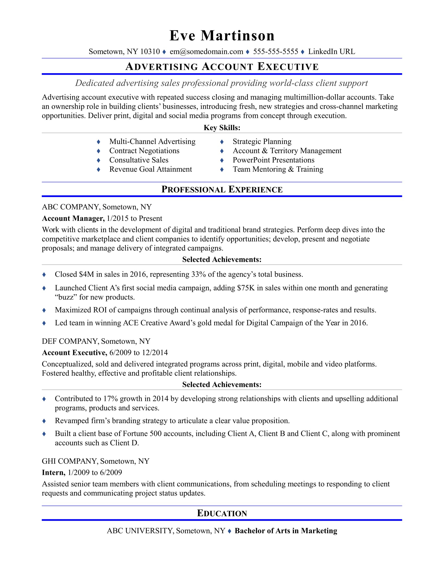 Account Executive Resume Templates Akali regarding dimensions 1700 X 2200