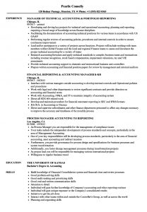 Accounting Manager Resume Template Enom with size 860 X 1240