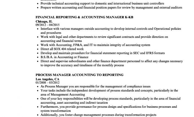 Accounting Manager Resume Template Enom with size 860 X 1240