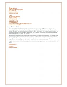 Accounting Recommendation Letter Sample Debandje throughout size 1700 X 2200