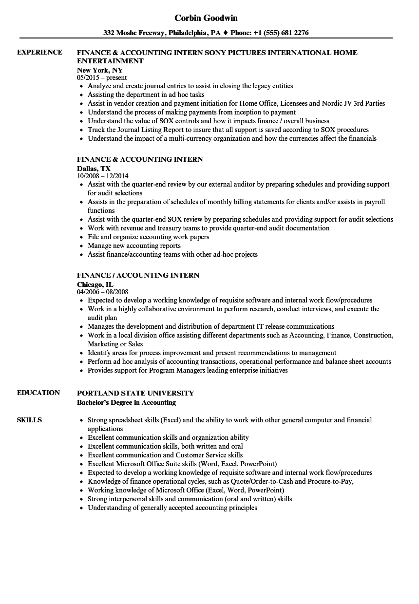 Accounting Student Resume Samples Menom with measurements 860 X 1240