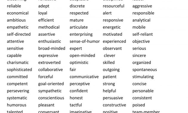 Adjectives For Recommendation Letter Enom intended for proportions 2021 X 2467