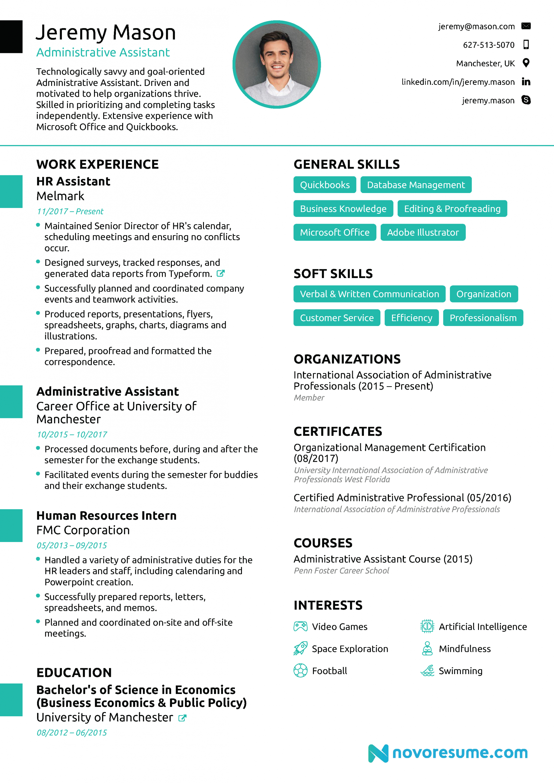 Administrative Assistant Resume 2020 Guide Examples throughout proportions 2480 X 3509