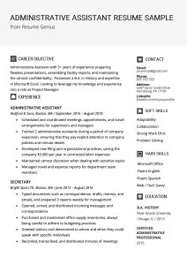 Administrative Assistant Resume Example Writing Tips for proportions 800 X 1132