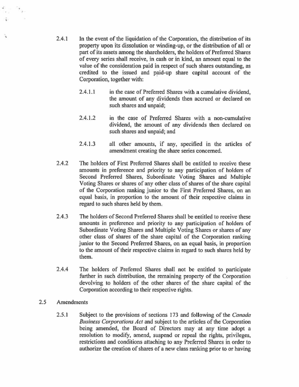 Aeterna Zentaris Inc Registration Statement For Specified with dimensions 1008 X 1302