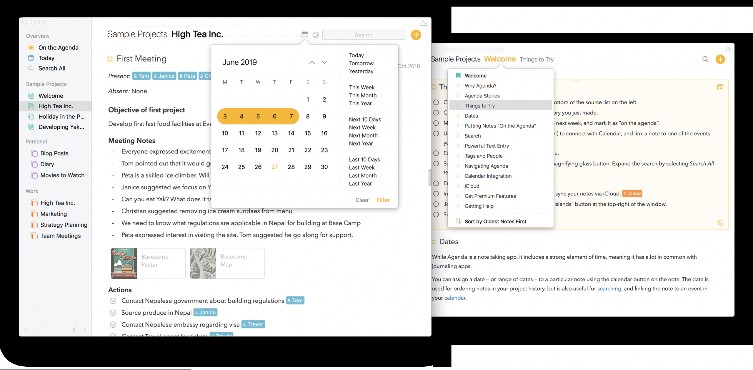 Agenda Date Focused Note Taking with dimensions 3278 X 1609