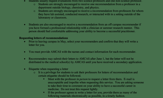 Amcas Recommendation Letter Guidelines Debandje intended for proportions 2550 X 3300