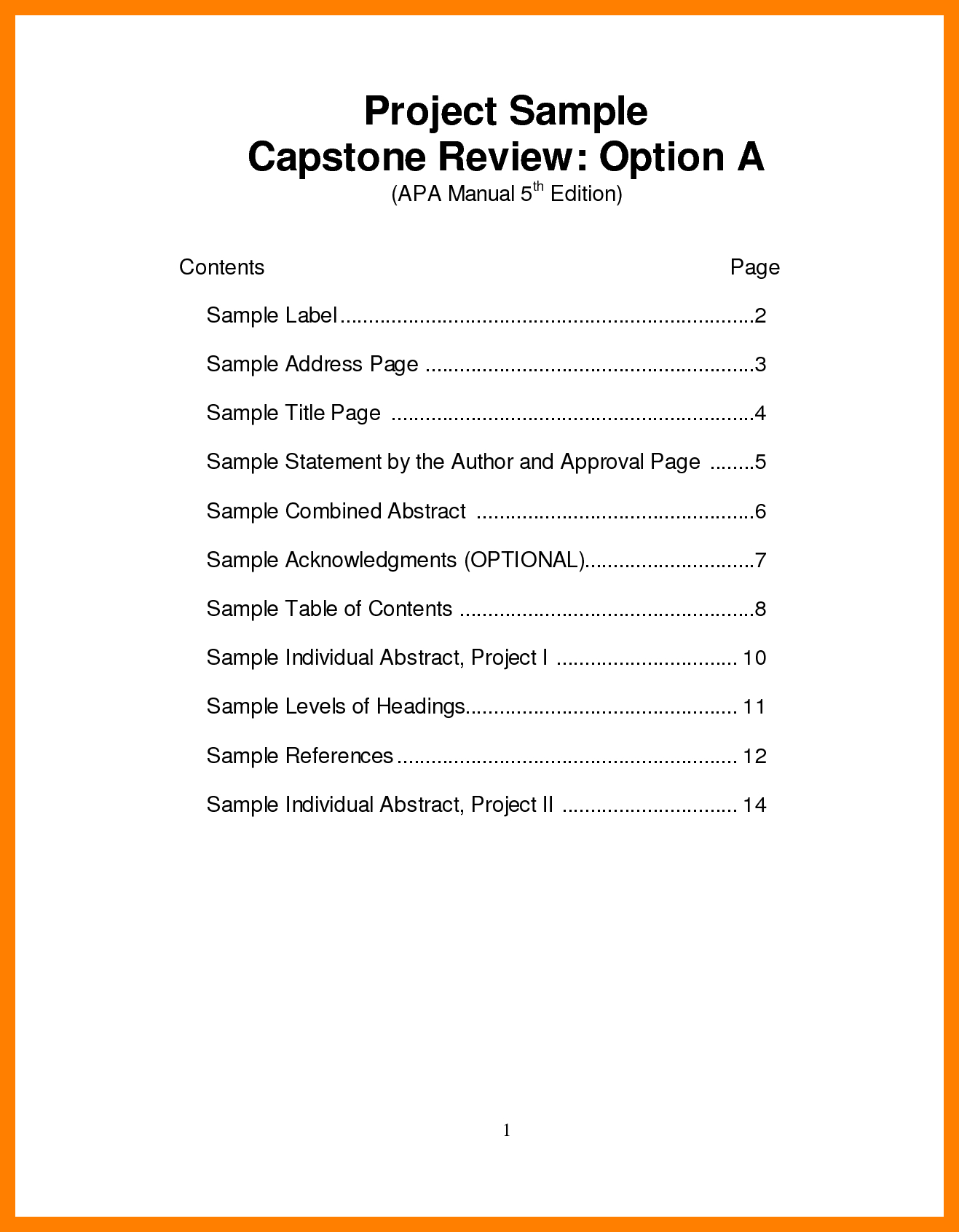 Apa Style Table Of Contents Template Debandje inside sizing 1317 X 1692