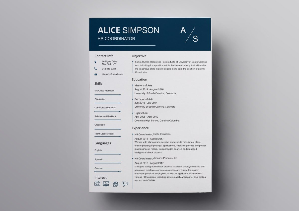 Apple Pages Resume Templates Debandje regarding proportions 1200 X 847