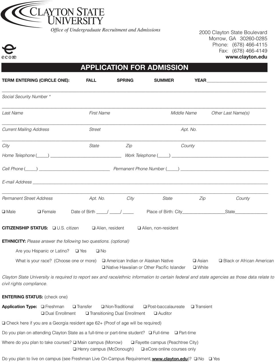 Application For Admission Instructions Pdf Free Download within size 960 X 1261