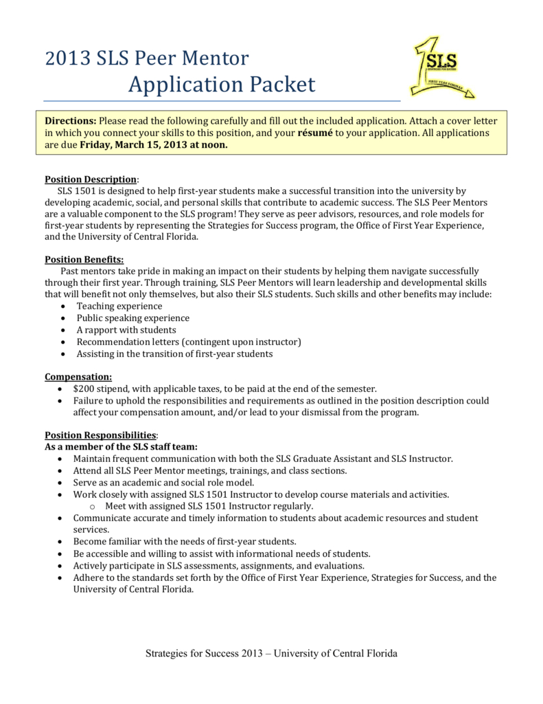 Application Packet regarding proportions 791 X 1024