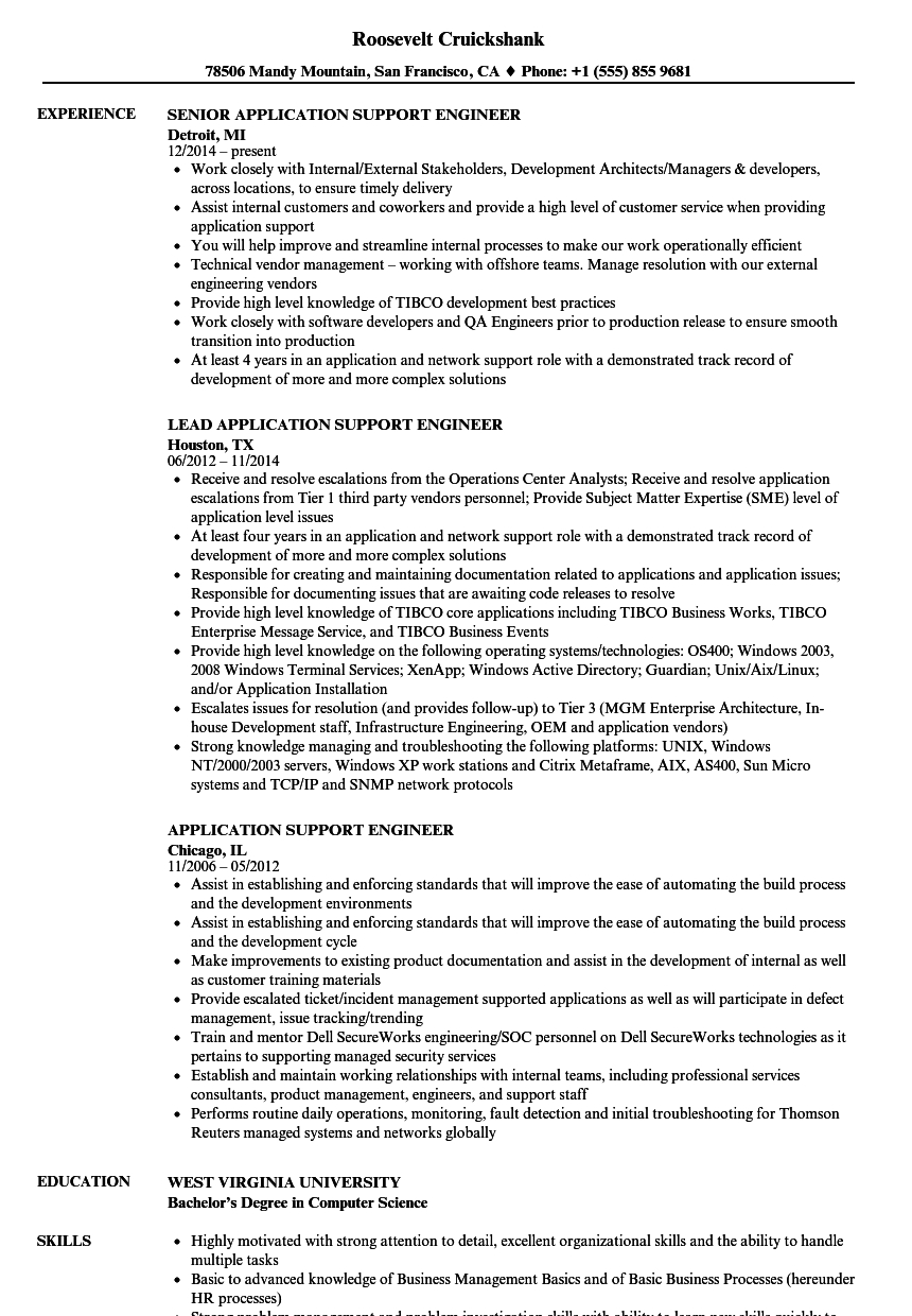 Application Support Engineer Resume Akali with regard to sizing 860 X 1240