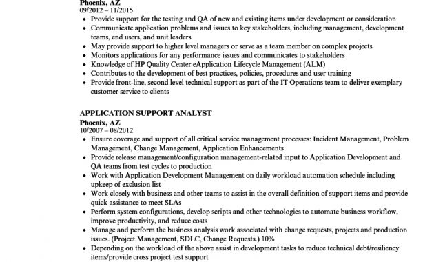 Application Support Resume Sample Akali inside sizing 860 X 1240