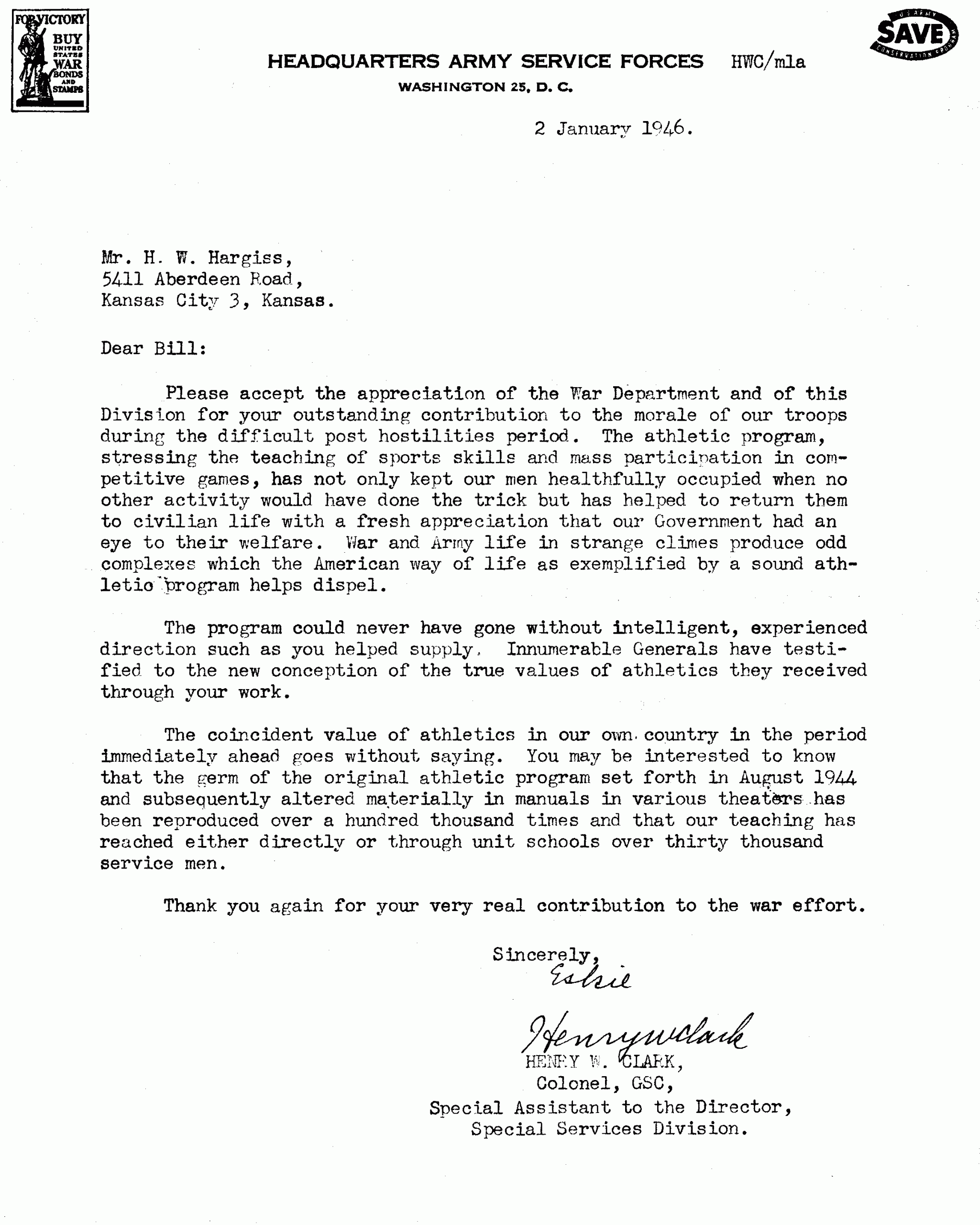 Appreciation Letter Us Army Letter Of Appreciation To Bill throughout size 2292 X 2864