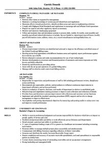 Ar Manager Resume Samples Velvet Jobs inside proportions 860 X 1240