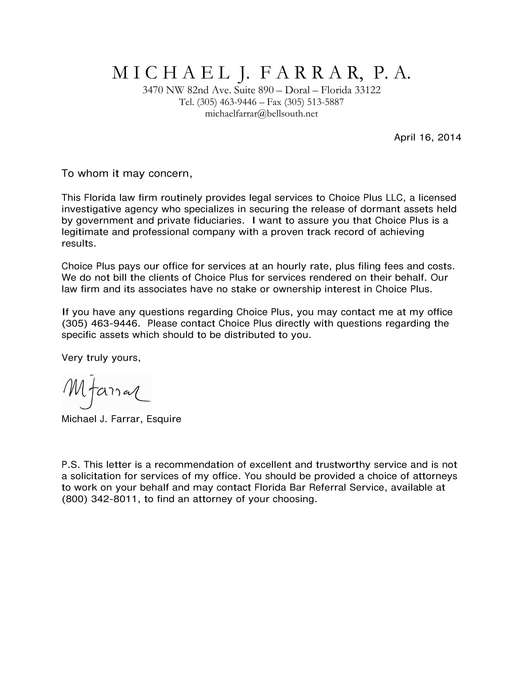 Attorney Recommendation Letter Menom intended for measurements 1700 X 2200