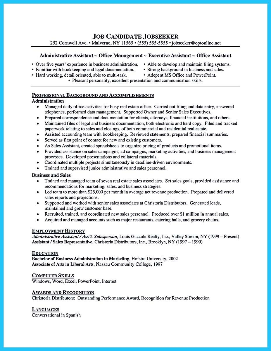 Attract Your Employer With Defined Administrator Resume with sizing 927 X 1200