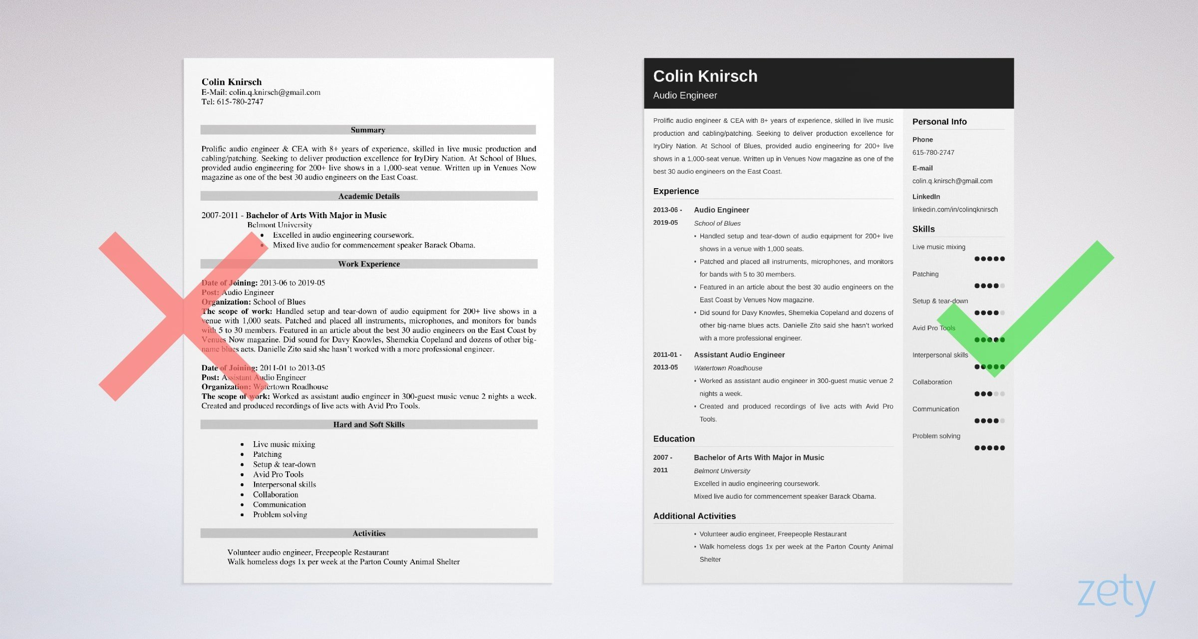 Audio Engineer Resume Sample Also Live Sound Production for dimensions 2400 X 1280