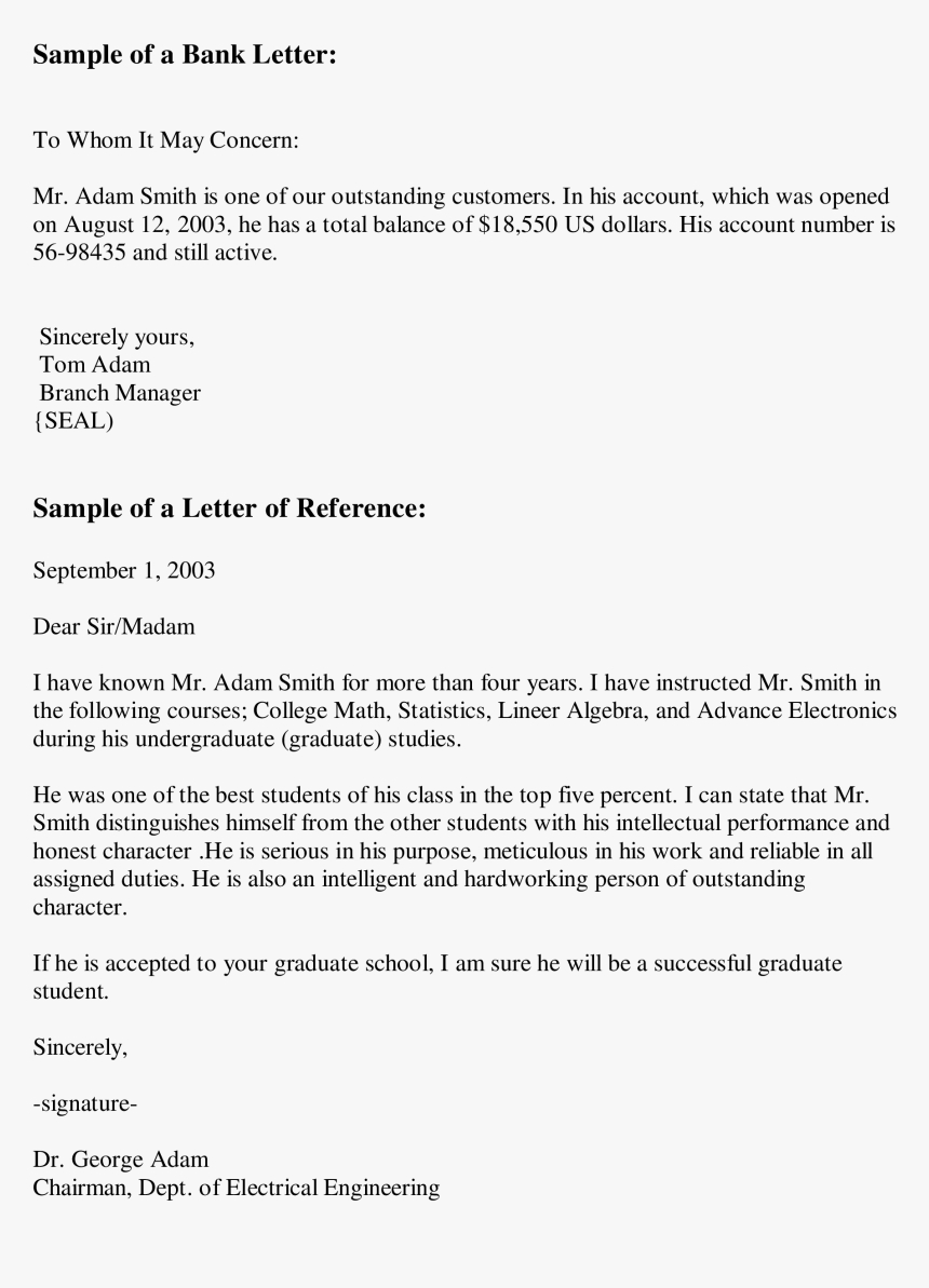 Bank Employee Recommendation Letter Main Image Inheritance intended for dimensions 860 X 1193