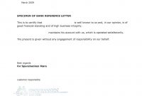 Bank Referencepersonal Recommendation Letter Cover Letter intended for size 1652 X 2340