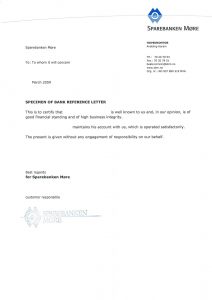 Bank Referencepersonal Recommendation Letter Cover Letter intended for size 1652 X 2340