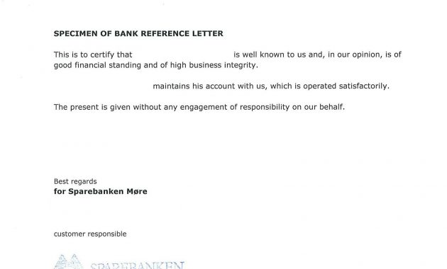 Bank Referencepersonal Recommendation Letter Cover Letter intended for size 1652 X 2340