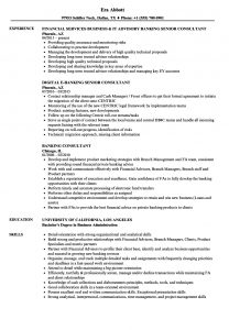 Banking Consultant Resume Samples Velvet Jobs inside measurements 860 X 1240